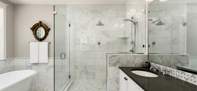 bathroom shower door installation in Orlando