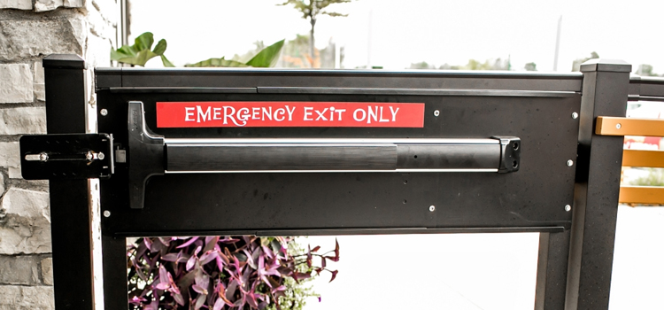 emergency push bar installation in Orlando